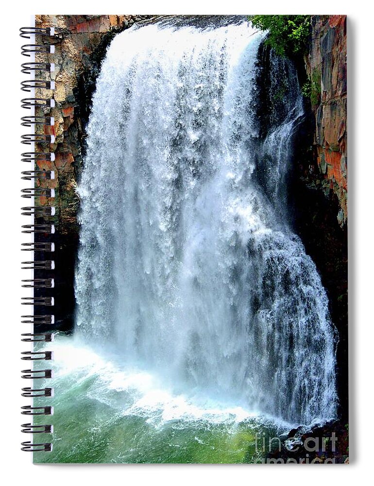 California Spiral Notebook featuring the photograph Rainbow Falls 13 by Joe Lach
