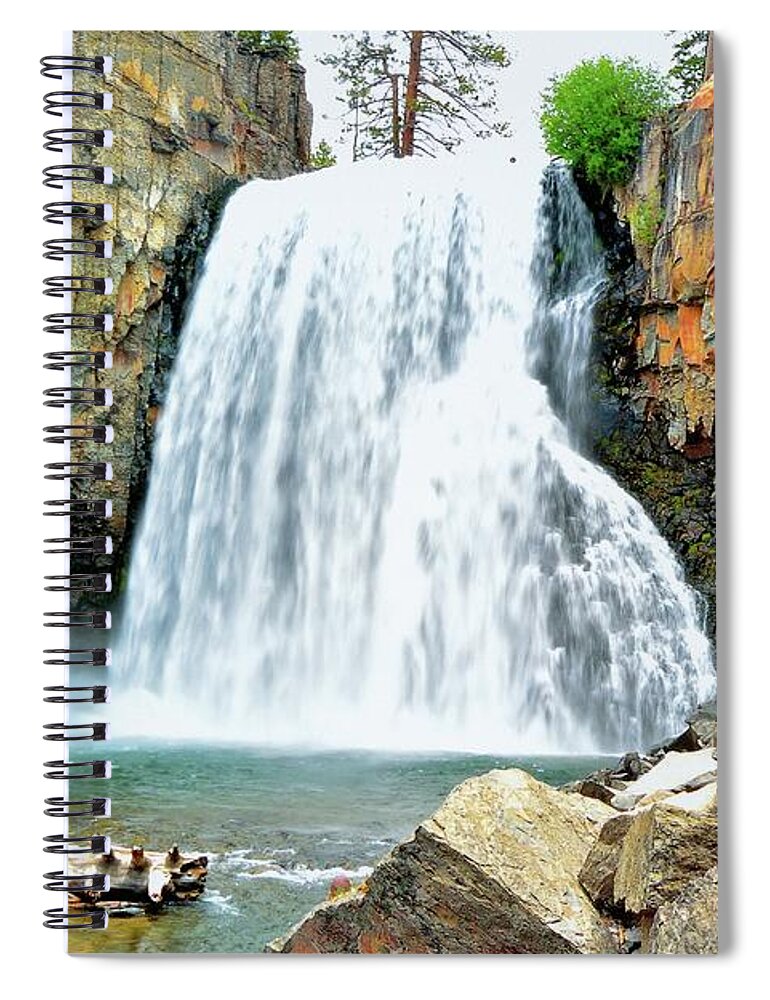 California Spiral Notebook featuring the photograph Rainbow Falls 6 by Joe Lach