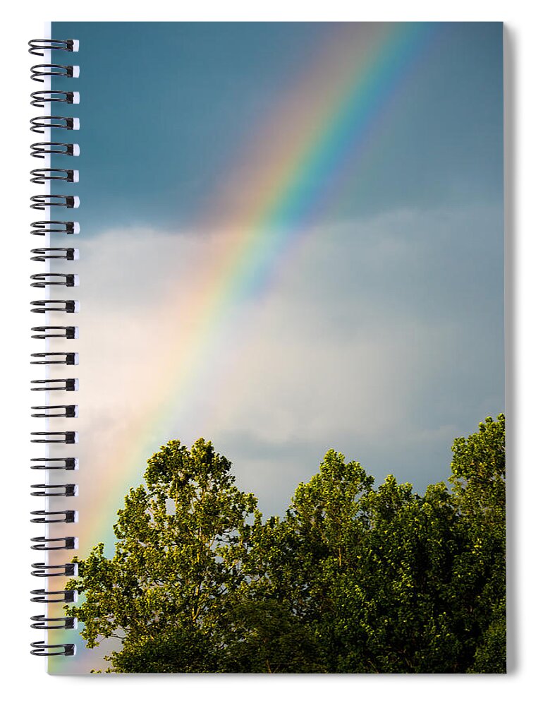 Rainbow Spiral Notebook featuring the photograph Rainbow by Holden The Moment