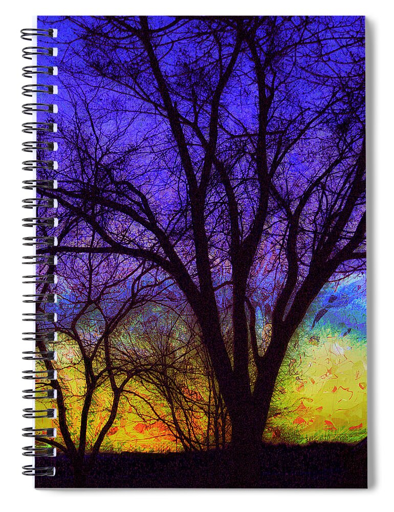 Sunrise Spiral Notebook featuring the photograph Rainbow Morning by Julie Lueders 