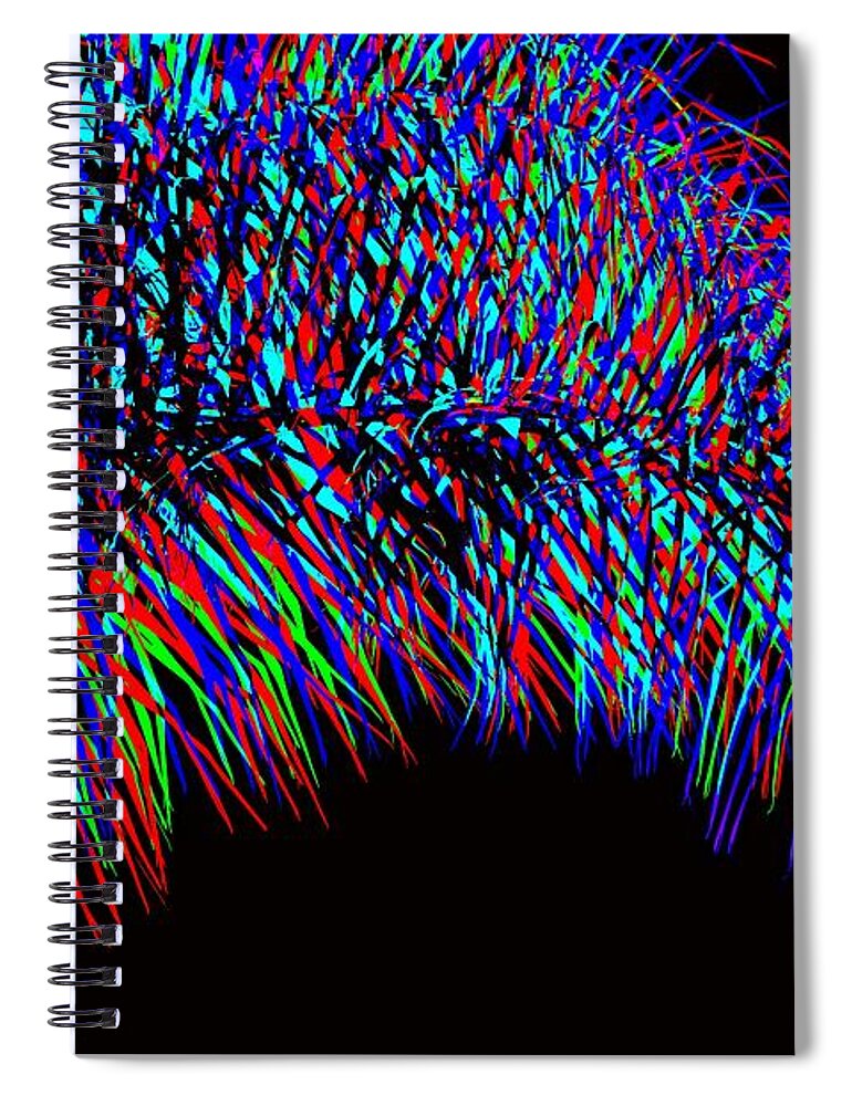 Photography Spiral Notebook featuring the photograph Rainbow Palms by Kristalin Davis by Kristalin Davis