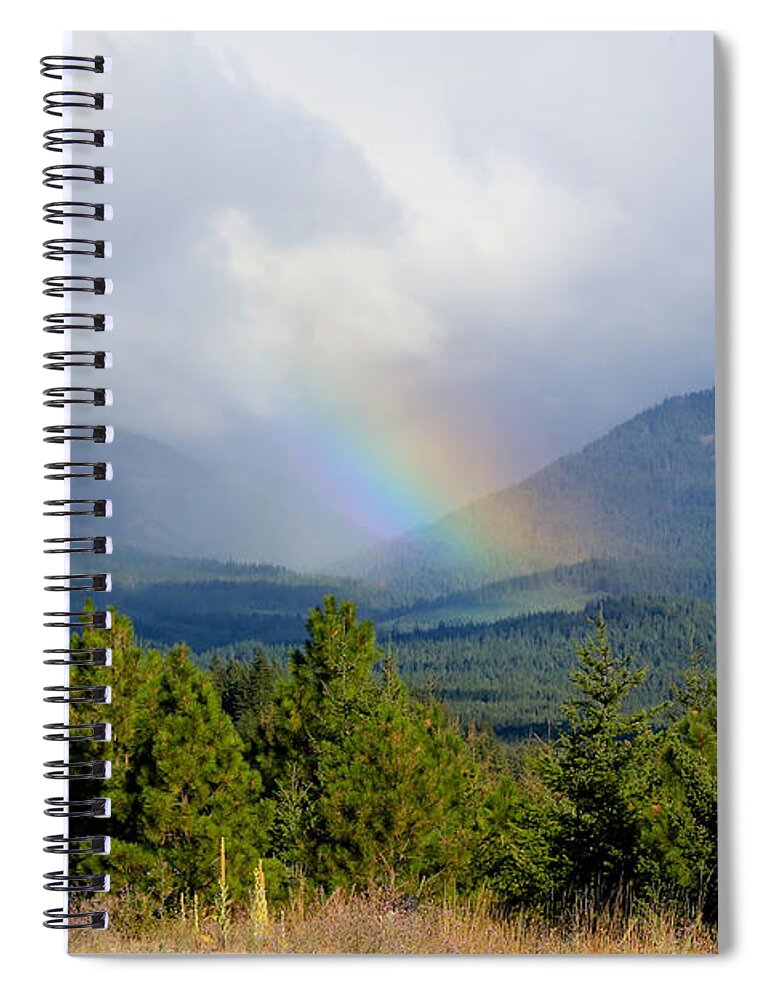 Rainbow Spiral Notebook featuring the photograph Rainbow Valley by Carol Groenen