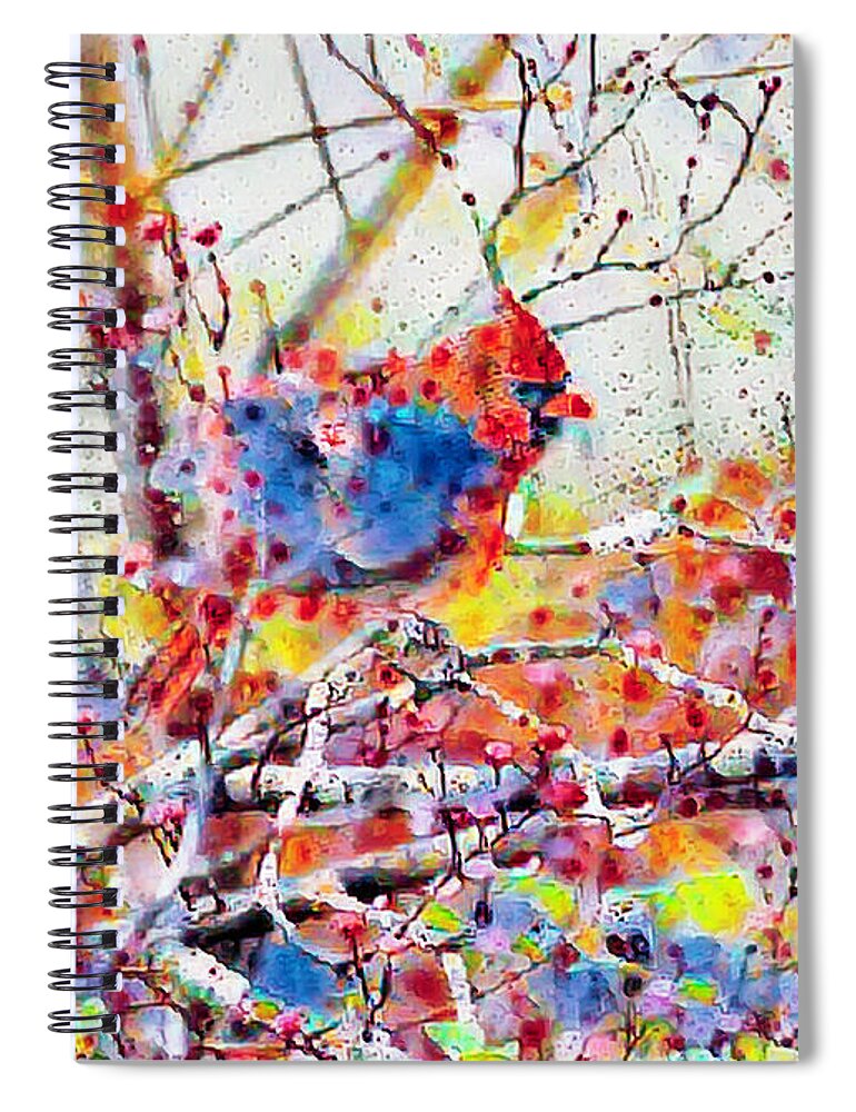 Raining Colors Spiral Notebook featuring the photograph Raining Colors by Bellesouth Studio
