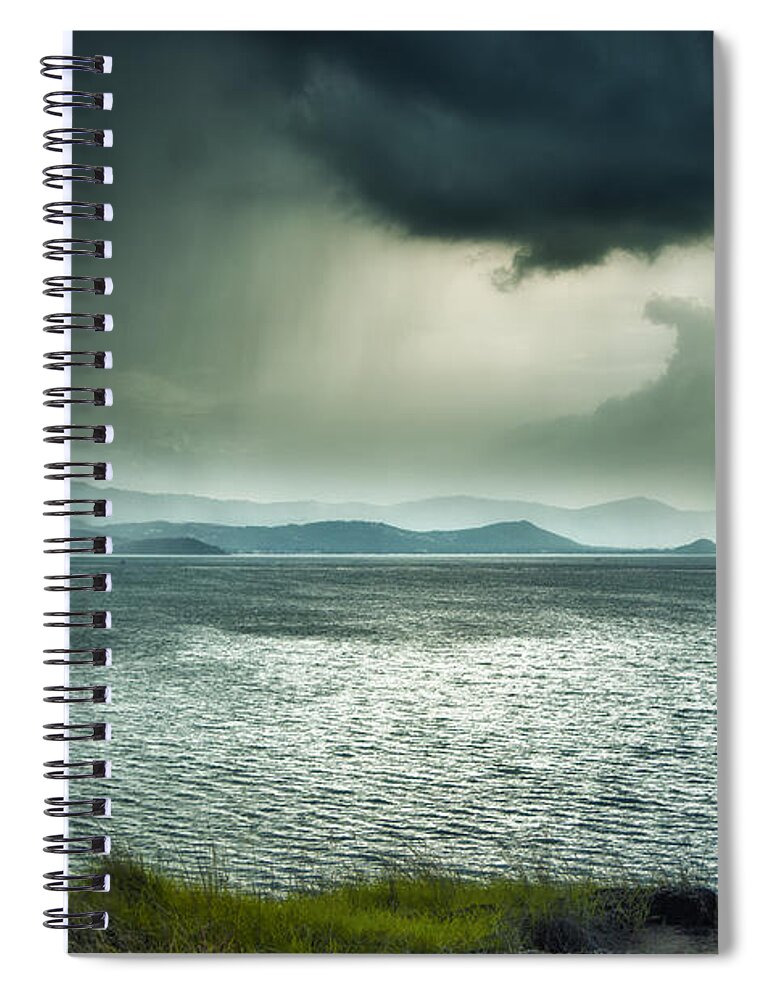 Michelle Meenawong Spiral Notebook featuring the photograph Rainy Mood by Michelle Meenawong