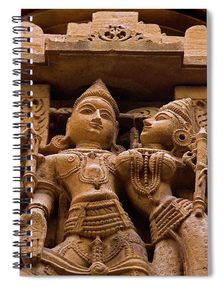Statue Spiral Notebook featuring the photograph Rajashtan_d293 by Craig Lovell