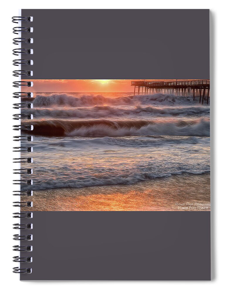 Seascape Spiral Notebook featuring the photograph Raw Power by Russell Pugh