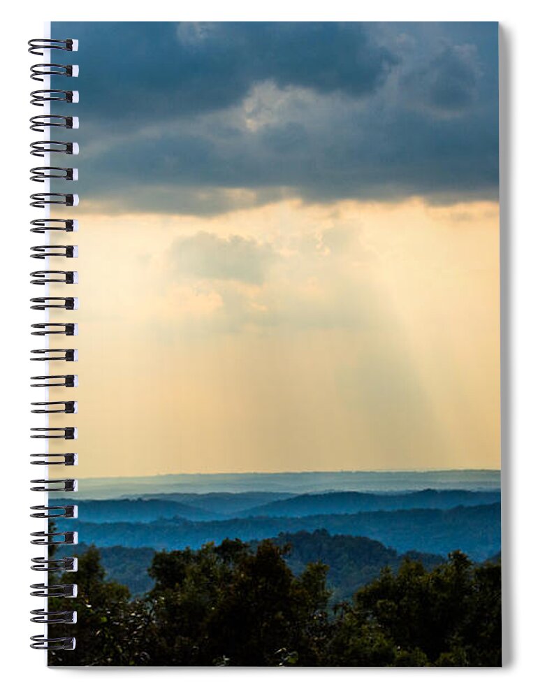 Sunlight Spiral Notebook featuring the photograph Rays of Nature by Parker Cunningham