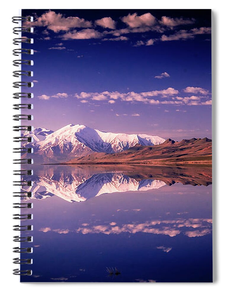 Antelope Causeway Spiral Notebook featuring the photograph Reacting to the morning light by Bryan Carter
