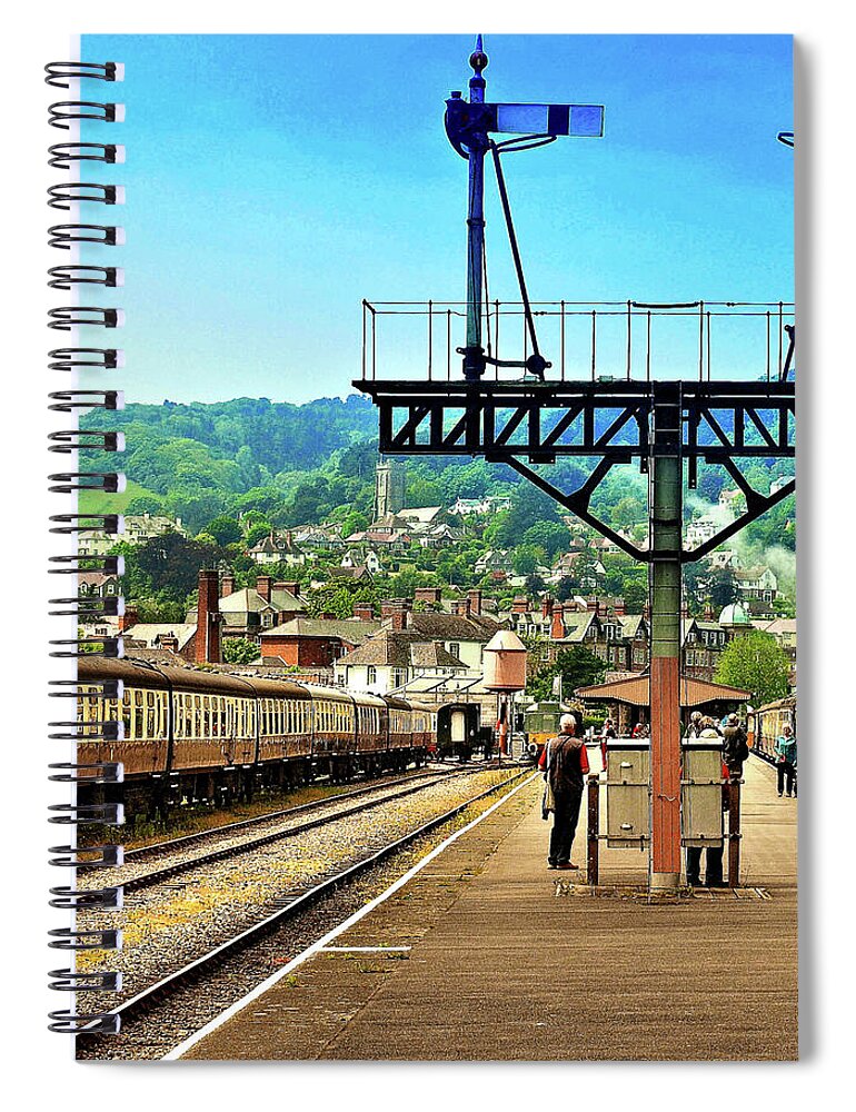 Railways Spiral Notebook featuring the photograph Ready For The Off by Richard Denyer