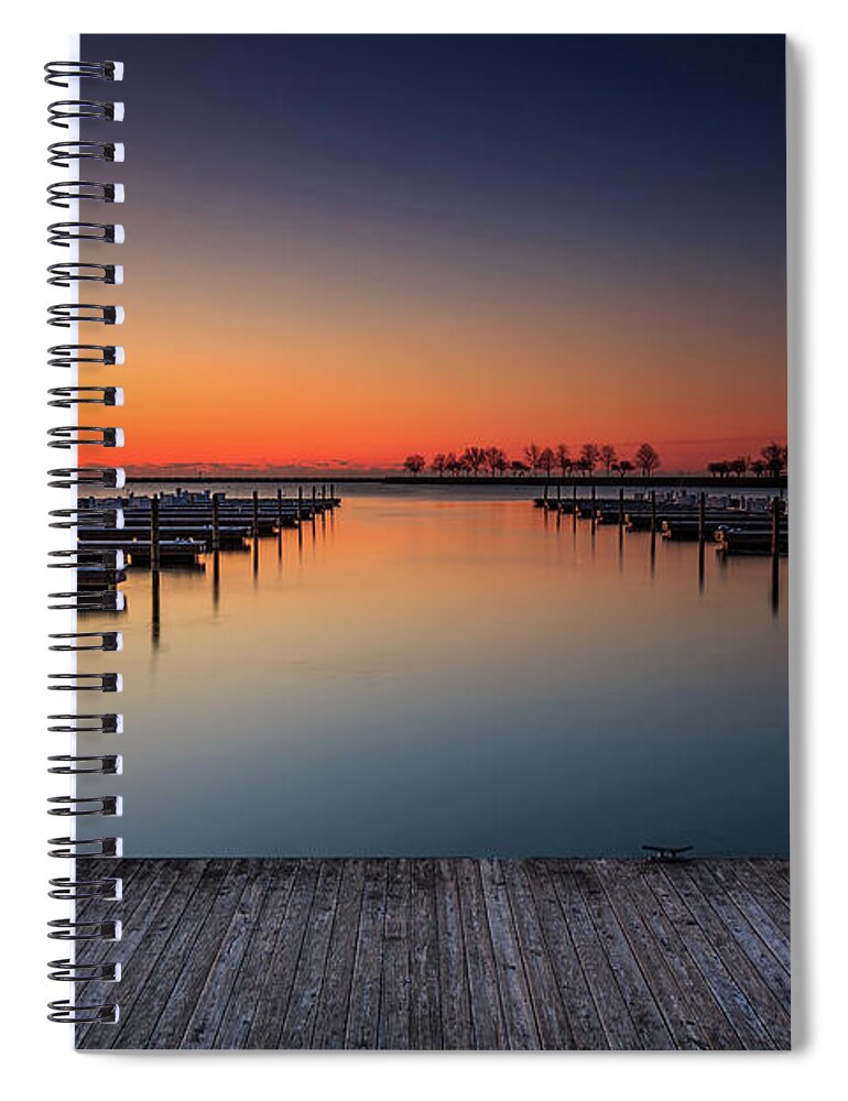 Andrew Slater Photography Spiral Notebook featuring the photograph Ready to Dock by Andrew Slater