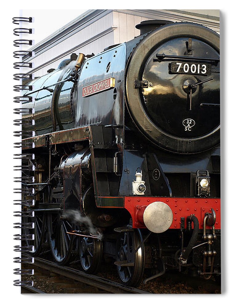 Trains Spiral Notebook featuring the photograph Ready To Go by Richard Denyer