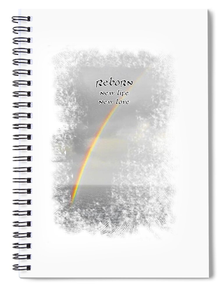 Reborn Spiral Notebook featuring the photograph Reborn by Judy Hall-Folde