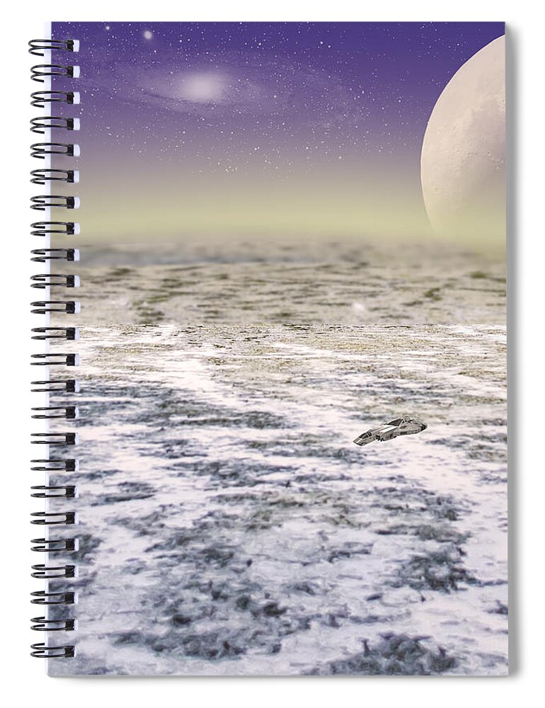 2d Spiral Notebook featuring the photograph Reconnaissance Mission by Brian Wallace