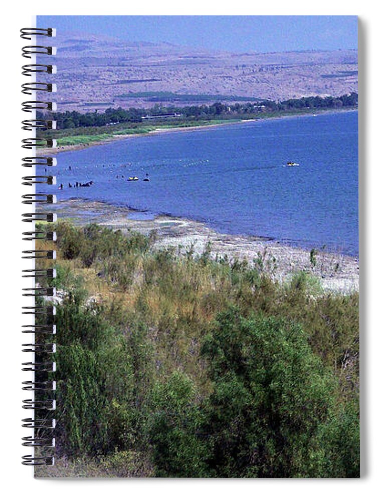 Recreation Spiral Notebook featuring the photograph Recreation On The Sea by Lydia Holly