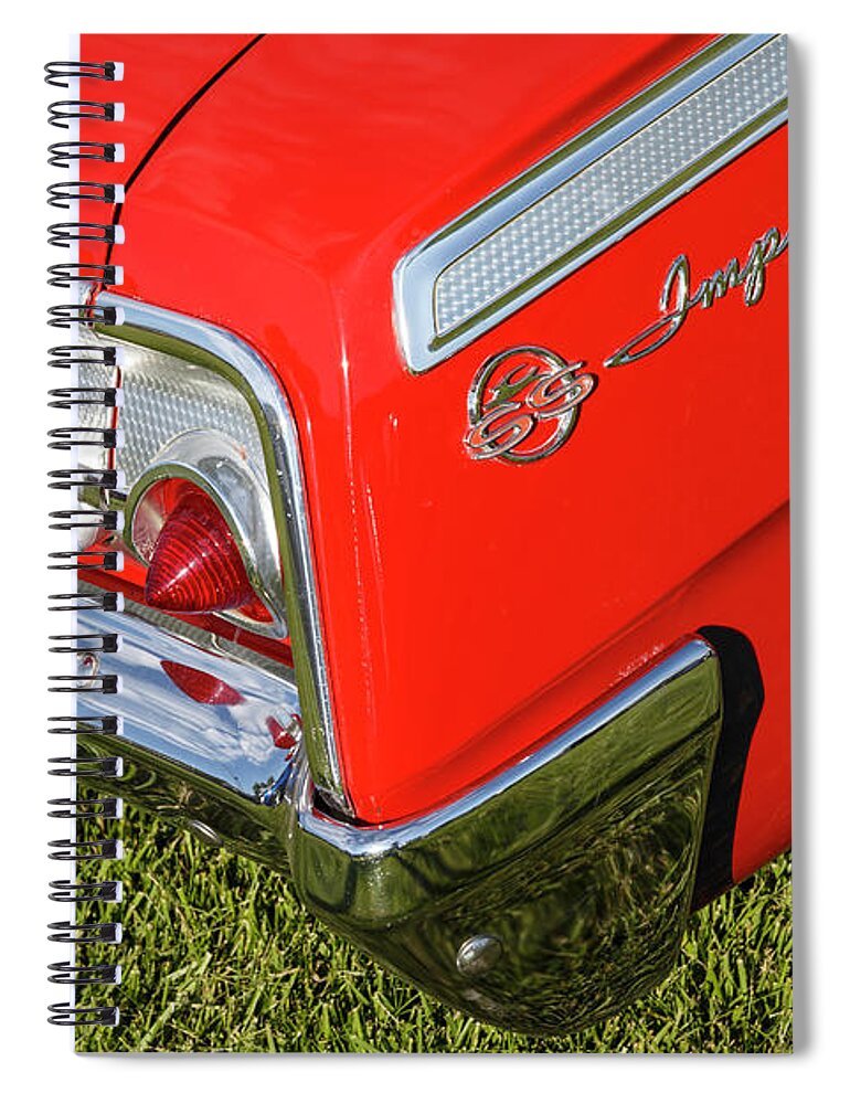Chevrolet Spiral Notebook featuring the photograph Red '62 by Dennis Hedberg