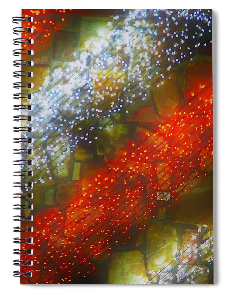 Red Spiral Notebook featuring the photograph Red and White by Merle Grenz