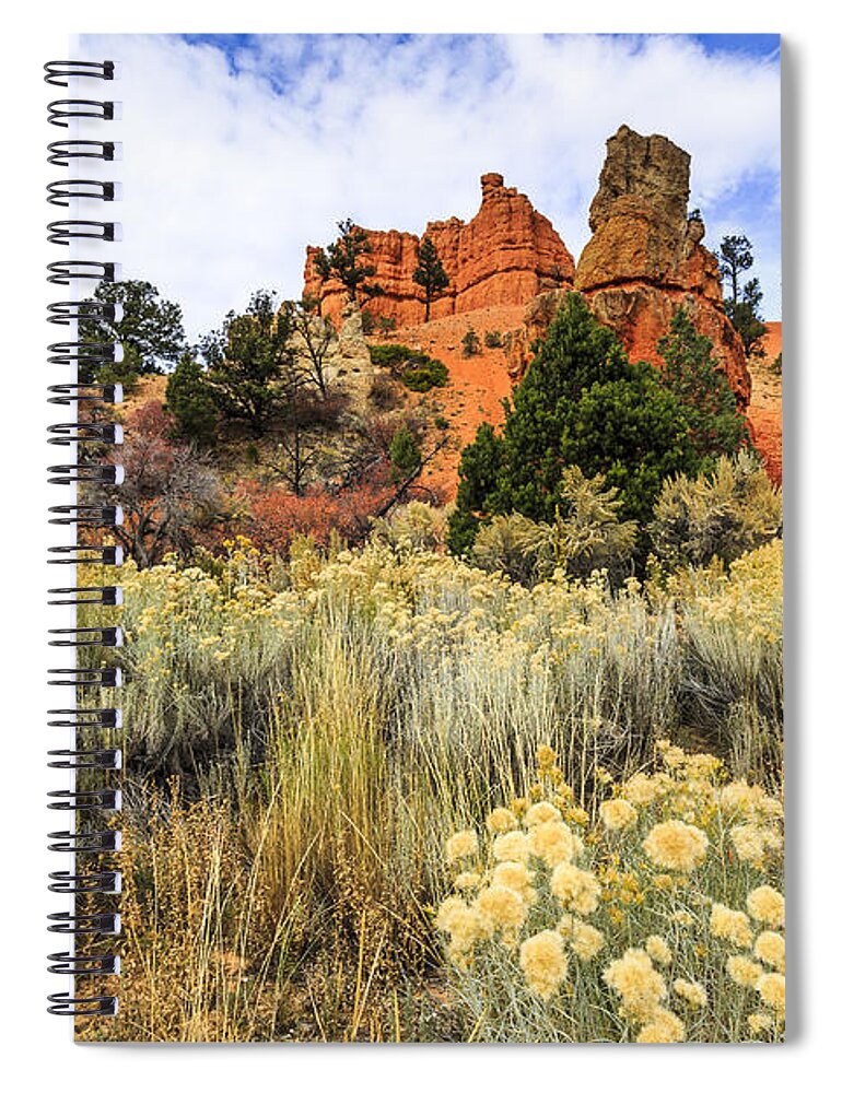 Red Canyon Spiral Notebook featuring the photograph Red Canyon Area Utah by Ben Graham