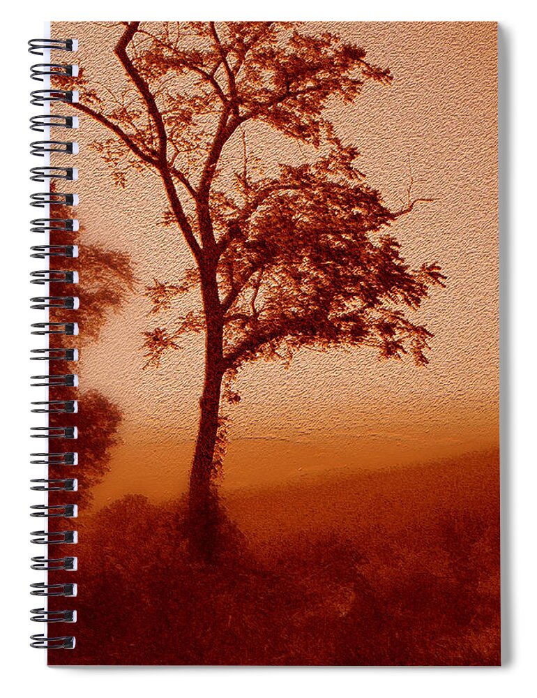 Red Dawn Spiral Notebook featuring the photograph Red Dawn by Linda Sannuti
