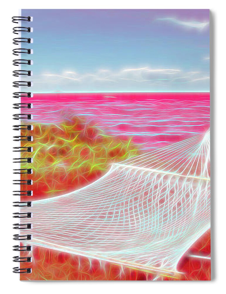 Lake Spiral Notebook featuring the photograph Red Glow Perfect Vacation Spot by Aimee L Maher ALM GALLERY