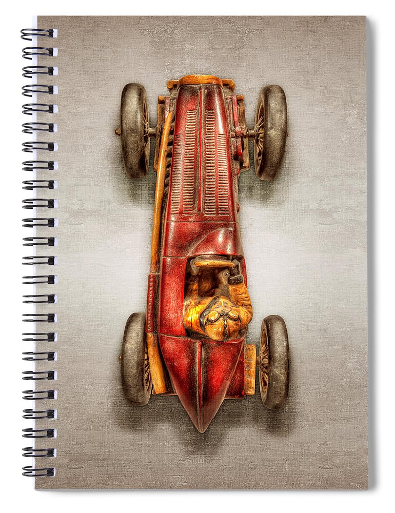 Antique Spiral Notebook featuring the photograph Red Racer Top by YoPedro