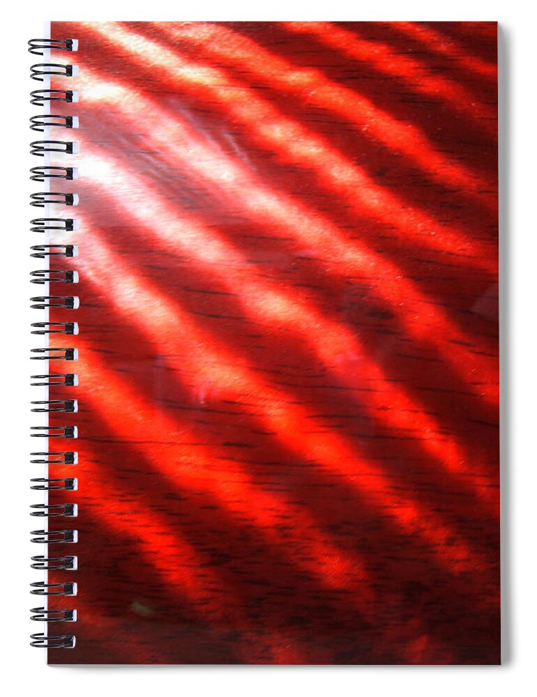 Artoffoxvox Spiral Notebook featuring the photograph Red Rhythm Photograph by Kristen Fox