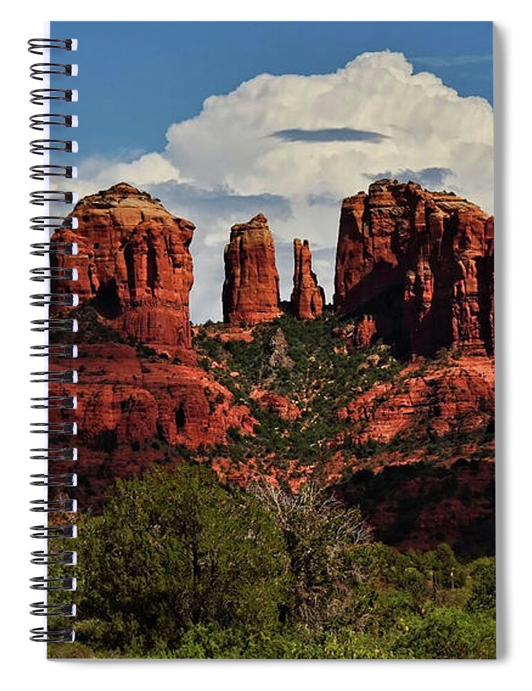 Sedona Spiral Notebook featuring the photograph Red Rock Crossing by Saija Lehtonen
