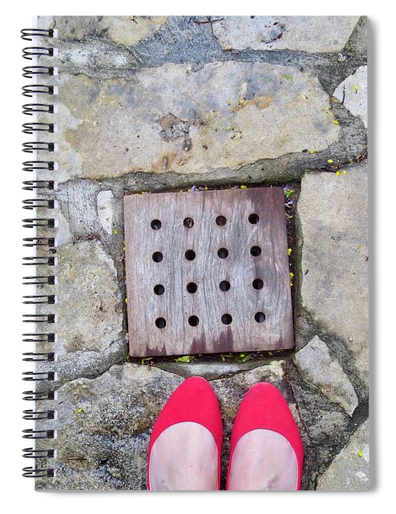 Shoes Spiral Notebook featuring the photograph Red Shoes by Gia Marie Houck