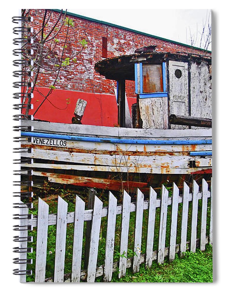 Apalachicola Spiral Notebook featuring the photograph Redneck Dry Dock by George D Gordon III