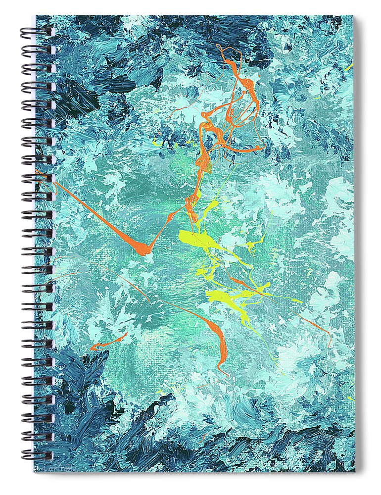 Reef Spiral Notebook featuring the painting Reef Window 270 by Joe Loffredo