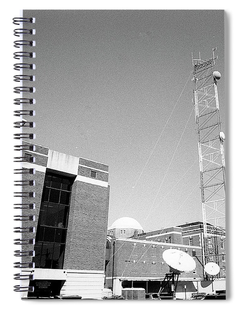 Reese Phifer Hall Spiral Notebook featuring the photograph Reese Phifer Hall, Rear View, 2017 by Jeremy Butler