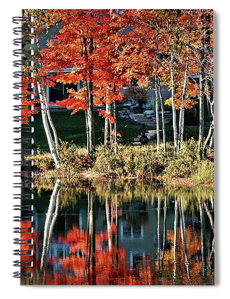 Reflection Spiral Notebook featuring the photograph Reflected Beauty by Aimelle Ml