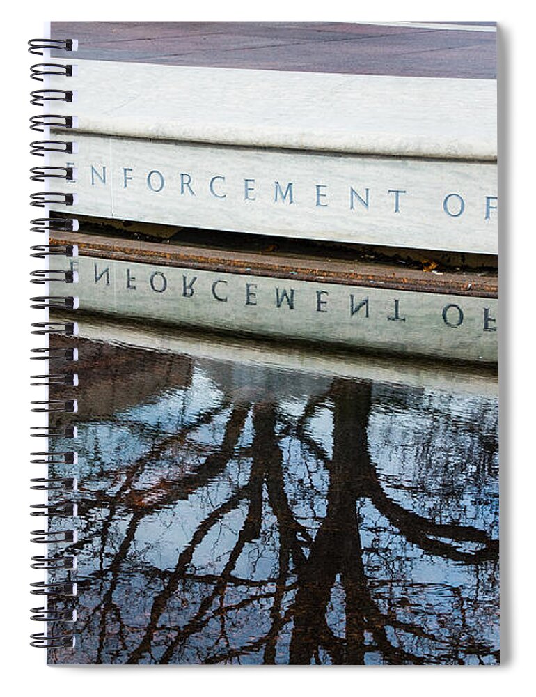 District Of Columbia Spiral Notebook featuring the photograph Reflection of Sacrifice by SR Green