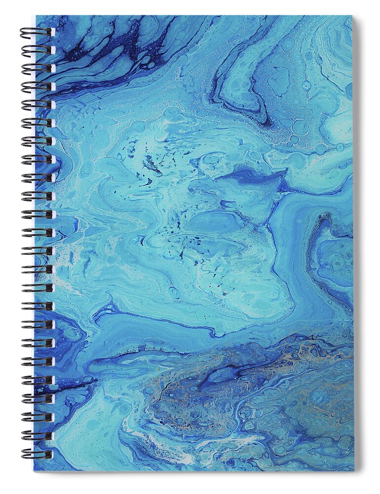 Organic Spiral Notebook featuring the painting Reflection by Tamara Nelson