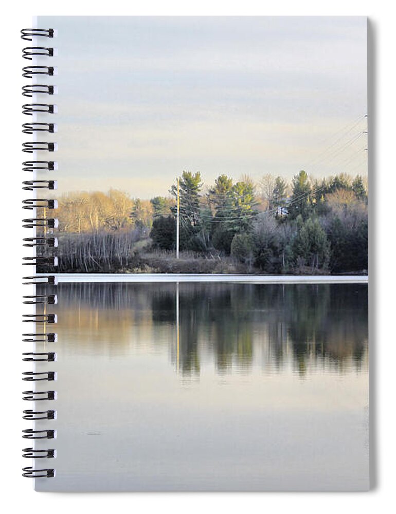 Water Spiral Notebook featuring the photograph Reflections Across The Water by Deborah Benoit