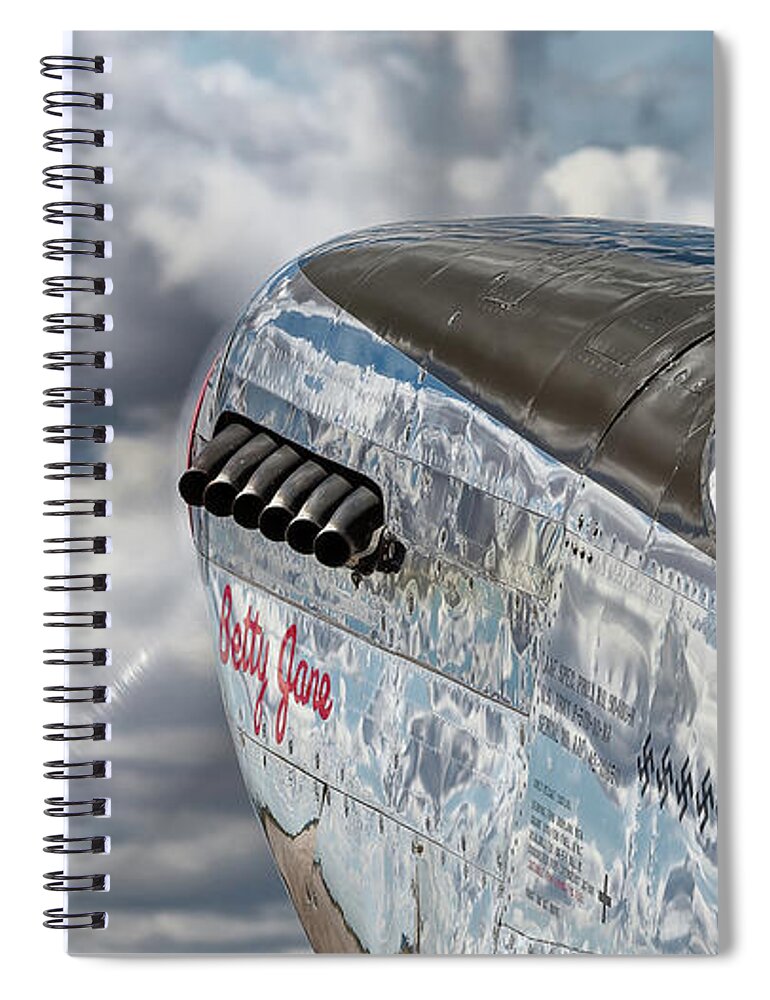 Aeroplane Spiral Notebook featuring the photograph Reflections Color by Jay Beckman