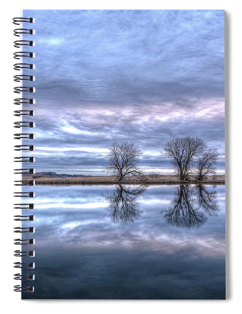 Landscape Spiral Notebook featuring the photograph Reflections by Fiskr Larsen