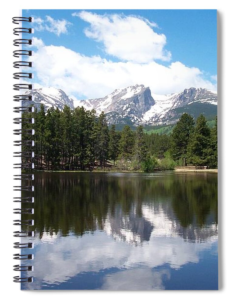 Sprague Lake Spiral Notebook featuring the photograph Reflections of Sprague Lake by Dorrene BrownButterfield