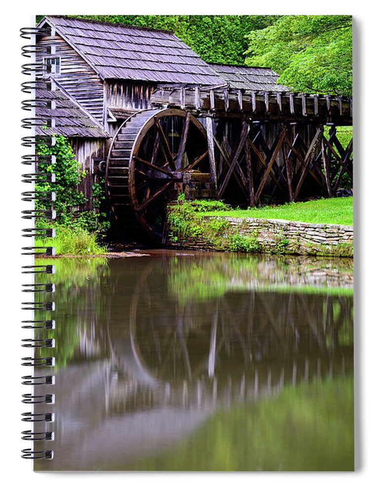 1900's Spiral Notebook featuring the photograph Reflections Of Summer by Michael Scott