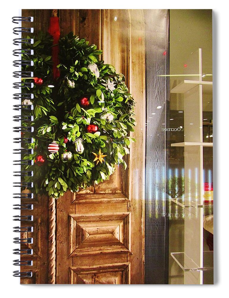 Reflections Spiral Notebook featuring the photograph Reflections on Christmas by Rosita Larsson