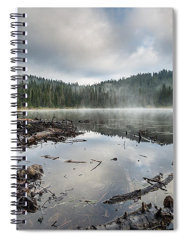 Reflection Lake Spiral Notebook featuring the photograph Reflections on Reflection Lake 4 by Greg Nyquist