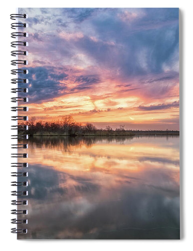 Landscape Spiral Notebook featuring the photograph Reflections by Russell Pugh