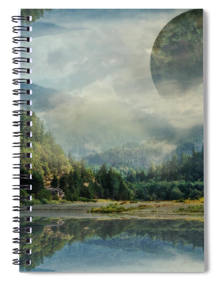 Appalachia Spiral Notebook featuring the photograph Reflections Up and Down by Debra and Dave Vanderlaan