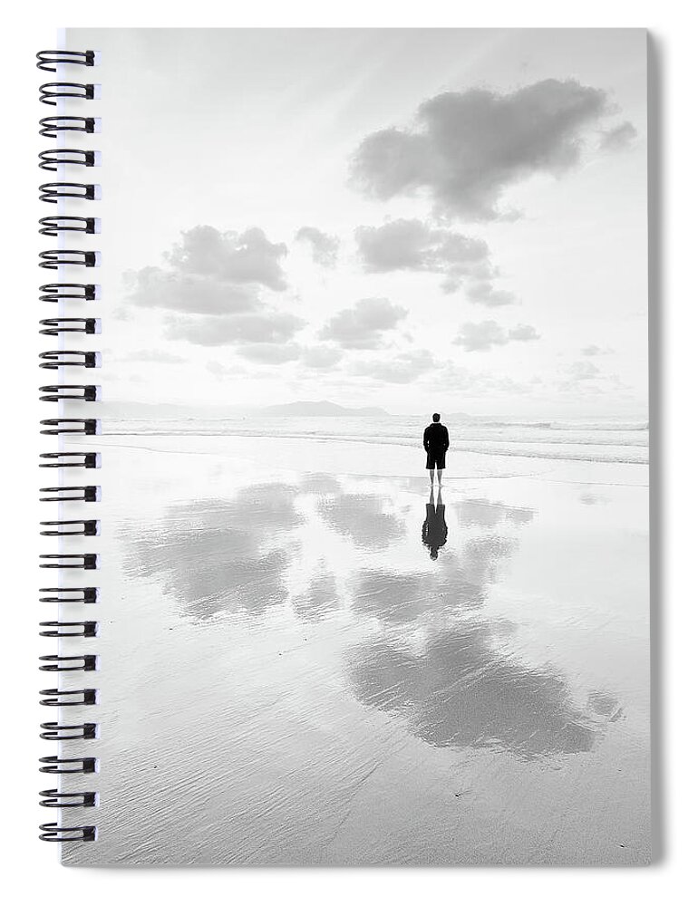 Thinking Spiral Notebook featuring the photograph Reflexions by Mikel Martinez de Osaba