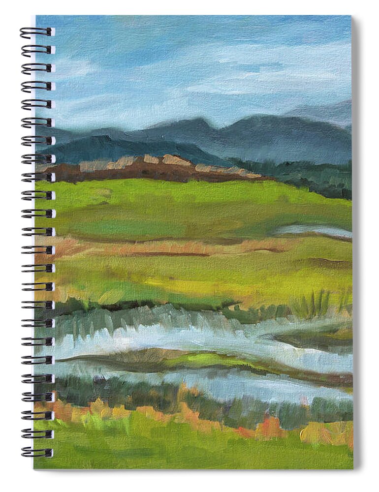 Oil Painting Spiral Notebook featuring the painting Refuge by Tara D Kemp