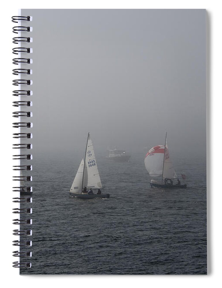 Boat Spiral Notebook featuring the photograph Regatta by Steven Natanson