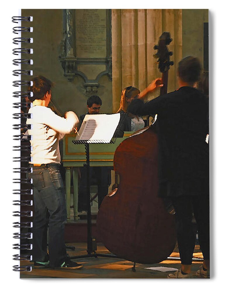 Music Rehearsal Spiral Notebook featuring the photograph Rehearsal. Part 3. by Elena Perelman