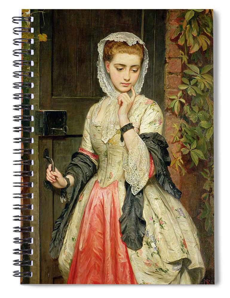 Rejected Spiral Notebook featuring the painting Rejected Addresses by Charles Sillem Lidderdale