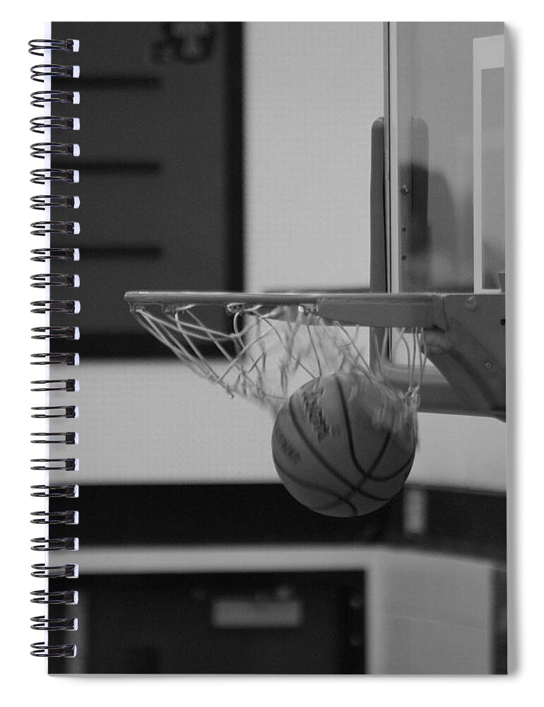 Basketball Spiral Notebook featuring the photograph Release from the Net by Laddie Halupa