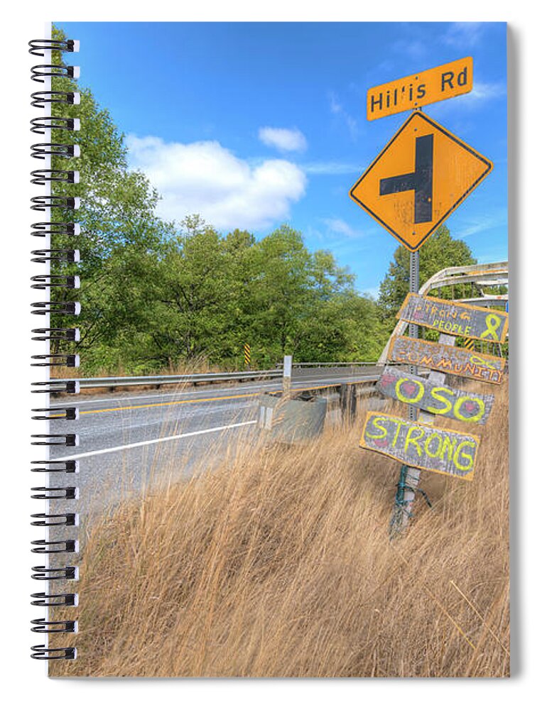 Oso Spiral Notebook featuring the photograph OSO Strong by Spencer McDonald