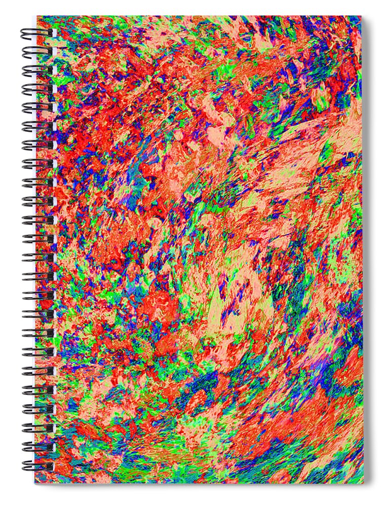 Abstract Spiral Notebook featuring the photograph Remembering Flanders by Stephanie Grant